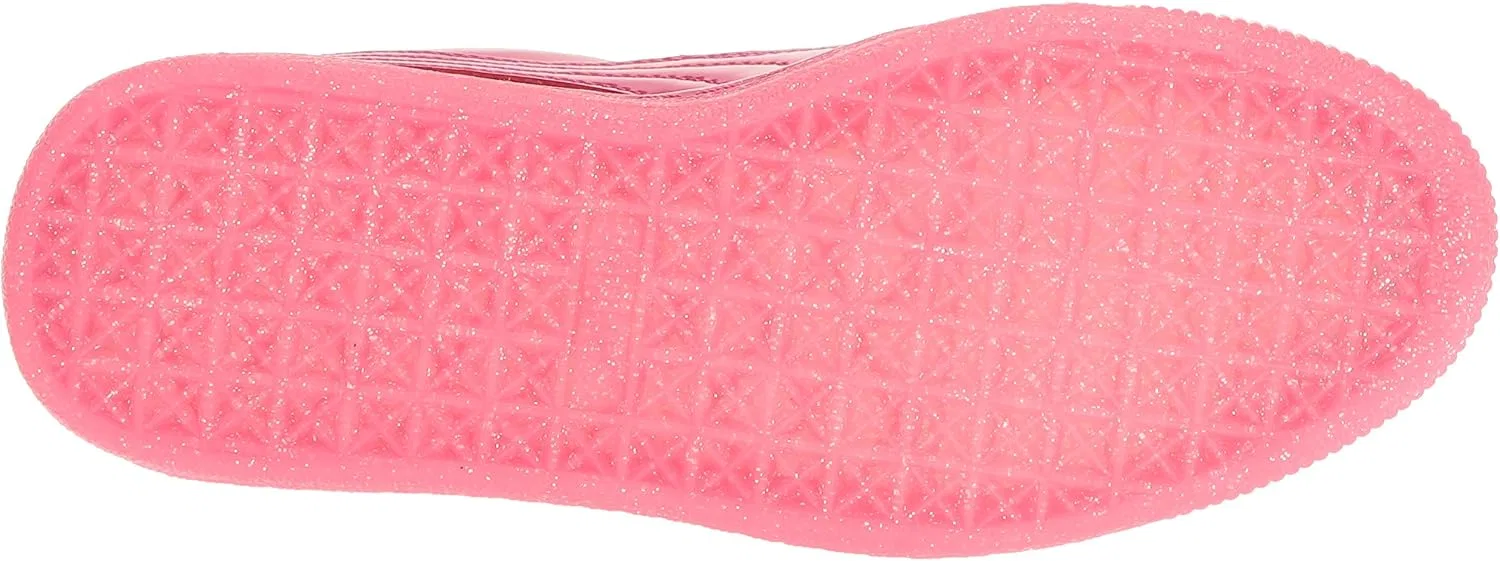 Детские кроссовки для девочек с блестками PUMA Kids Basket Patent Iced Glitter Jr PUMA, Beetroot Purple/Beetroot Purpl — фото 4