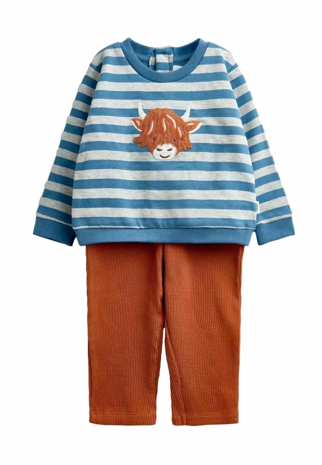 Комплект из толстовки и брюк - толстовка Jojo Maman Bébé, Orange Highland Cow
