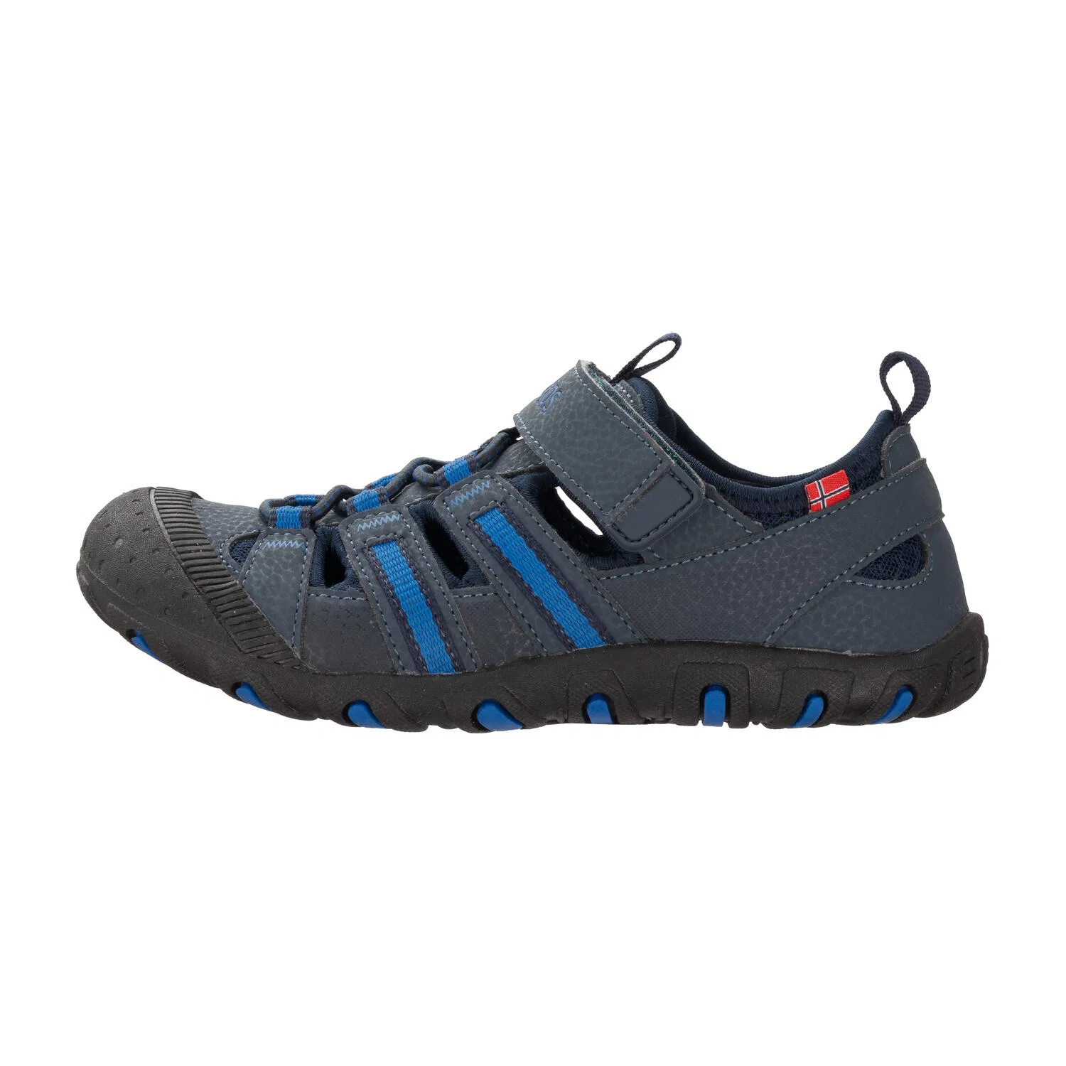 Детские сандалии с закрытым носком Sandefjord Sandal XT Trollkids, Navyblau Blau