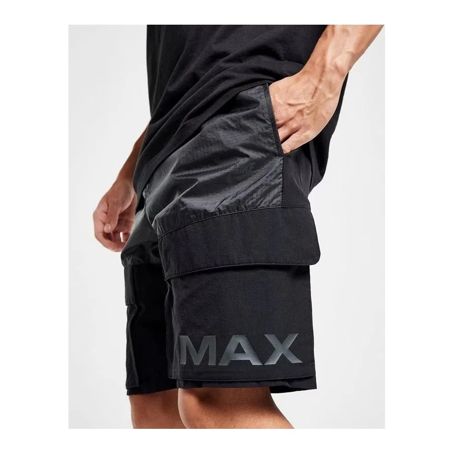 Шорты спортивные с принтом Air Max Woven Cargo Nike, Черный