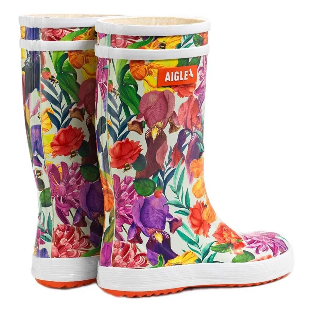 Сапоги резиновые Lolly Pop Play3 Aigle, белый — фото 3