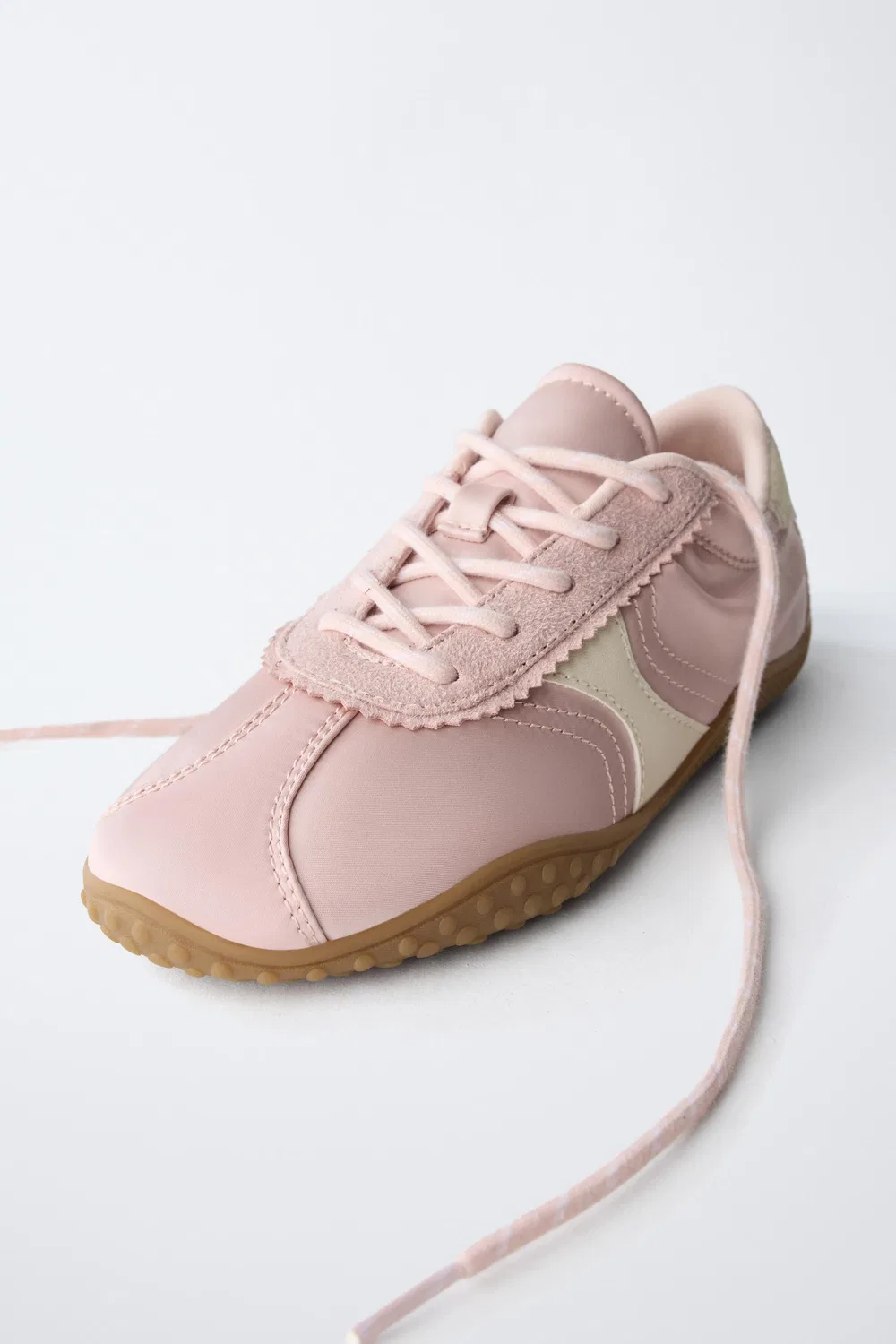 Кроссовки с тонкой подошвой ZARA, Pink — фото 4