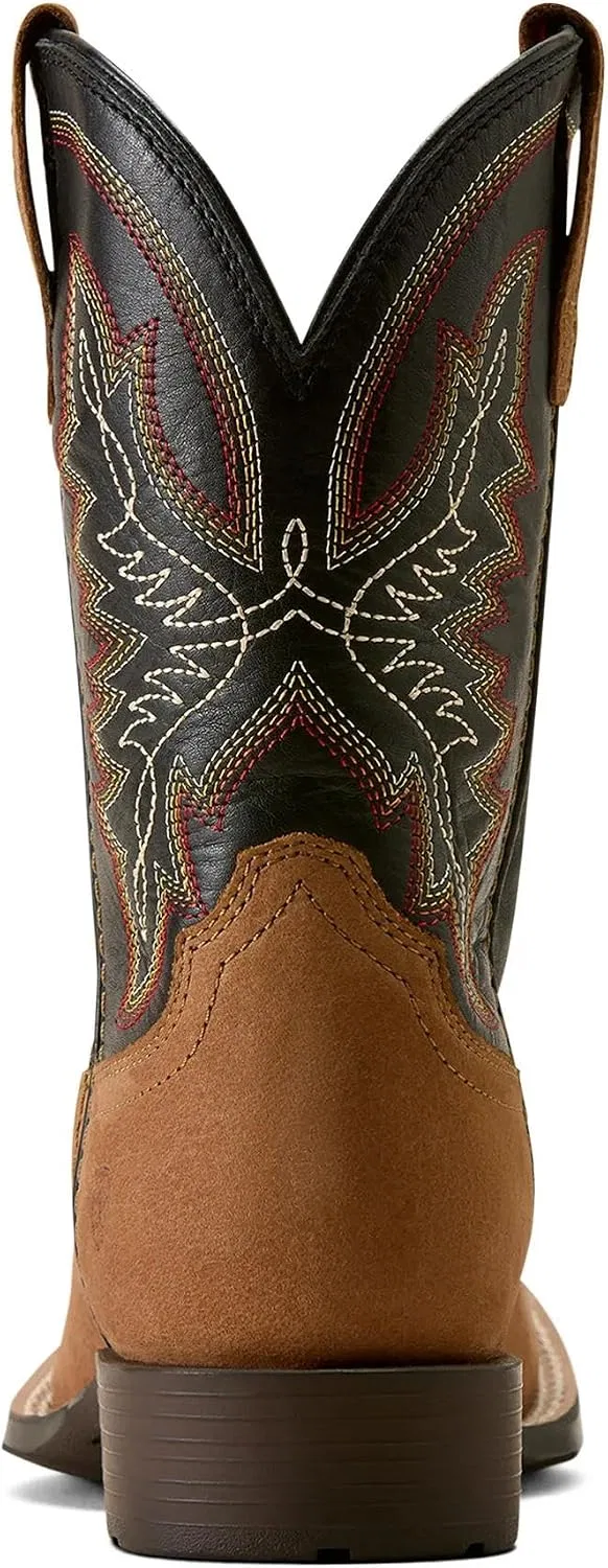 Детские сапоги в стиле вестерн с широким квадратным носком Hybrid Rancher ARIAT, Dusted Brown — фото 4