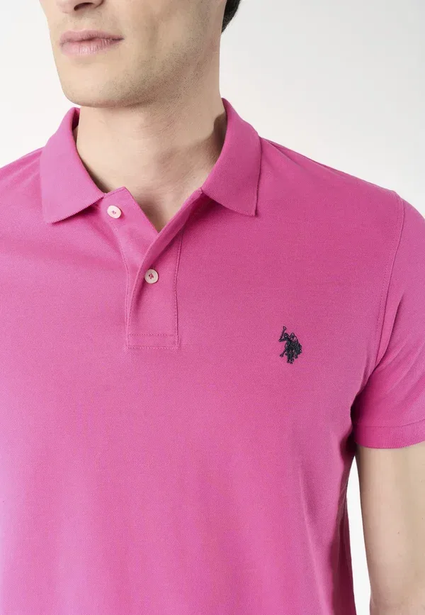 Поло из хлопка Polo shirt U.S. Polo Assn., Розовый — фото 4