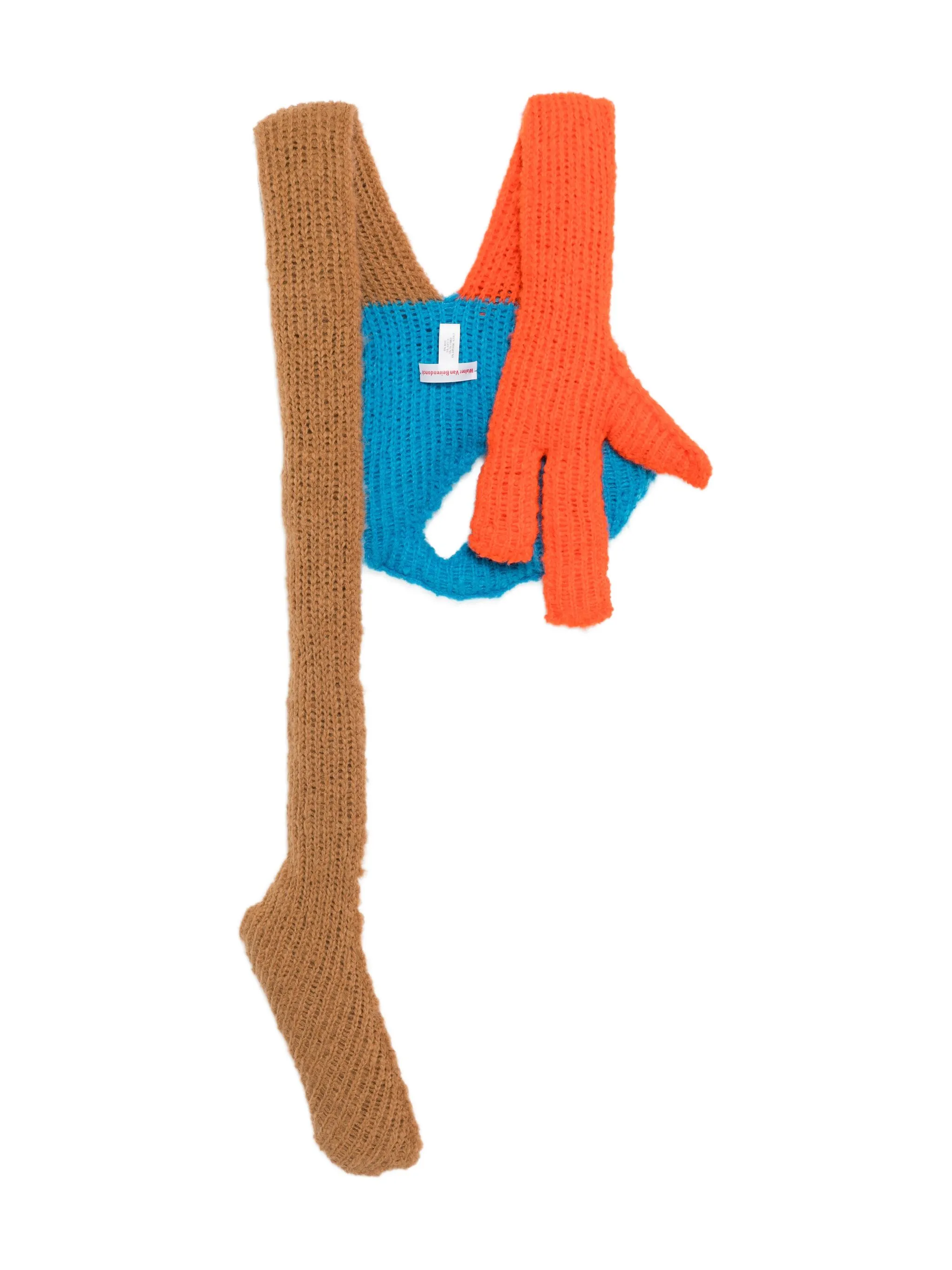 

Шарф Alien Walter Van Beirendonck, коричневый