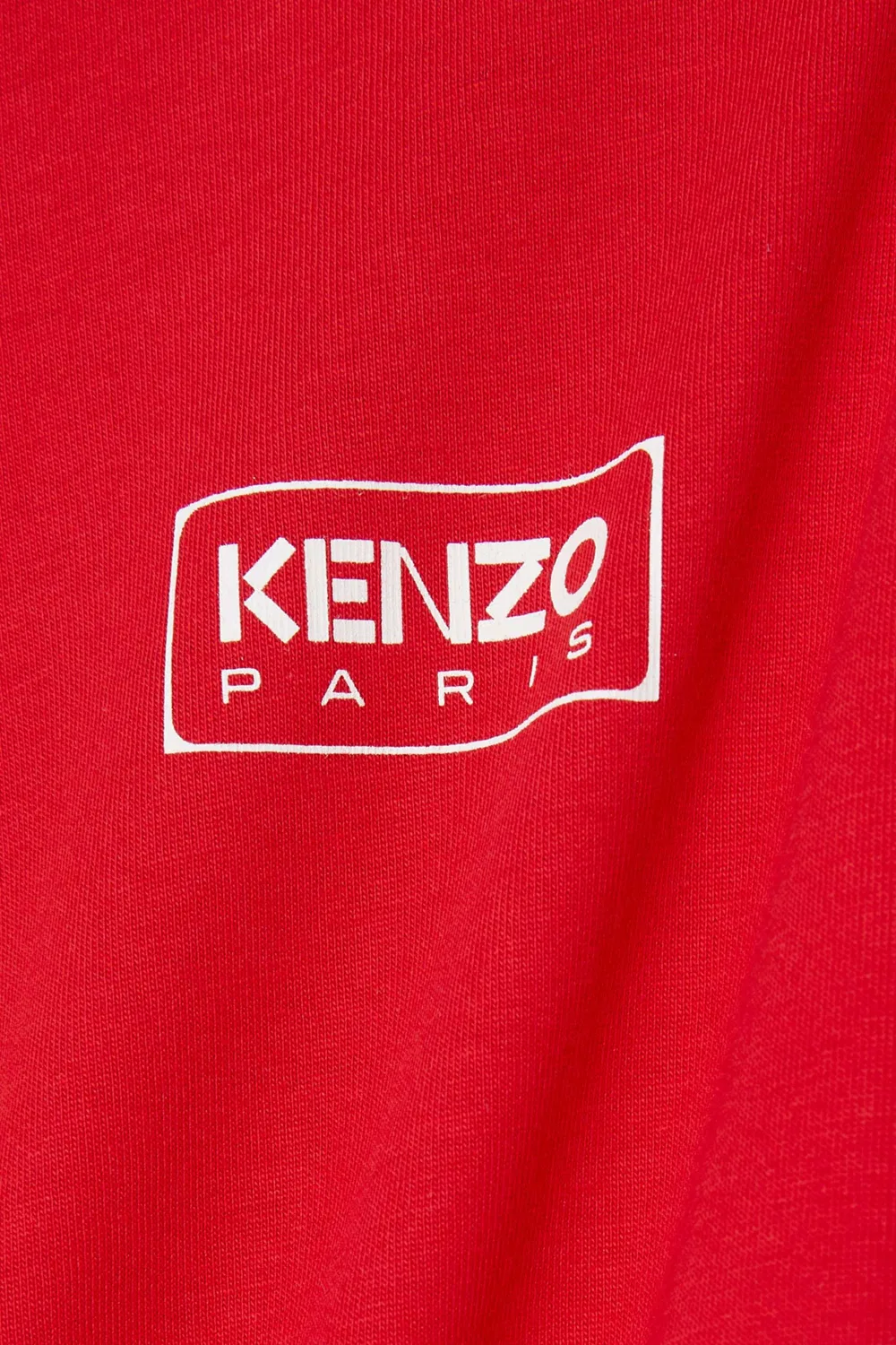 Футболка хлопковая с логотипом KENZO KIDS — фото 3