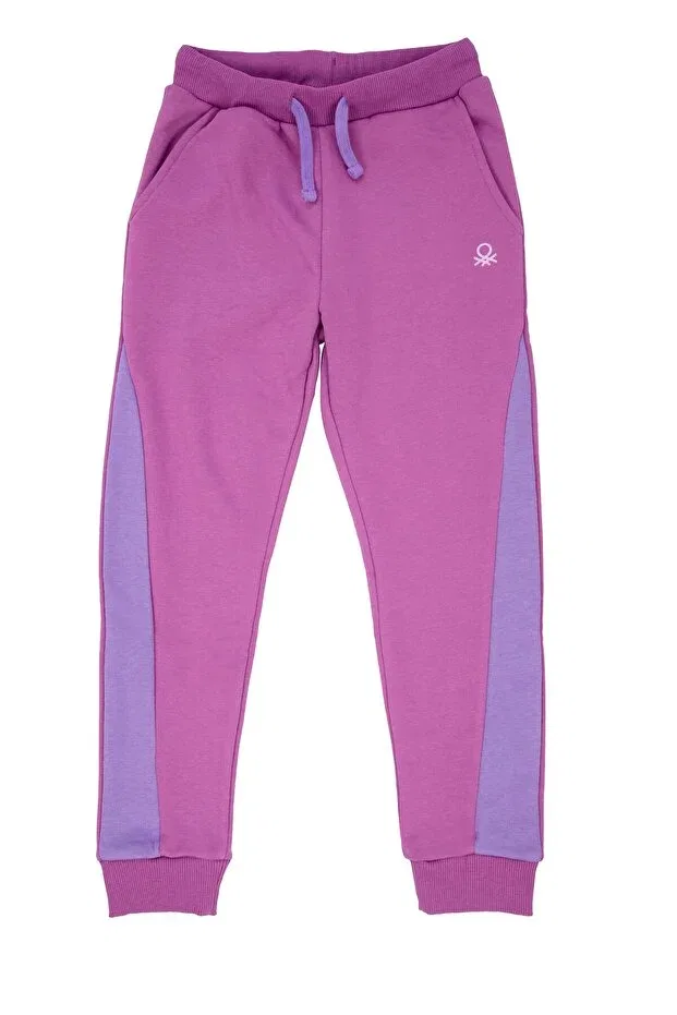 Детские спортивные штаны для девочек с принтом United Colors Of Benetton, Purple Violet Purple Lilac