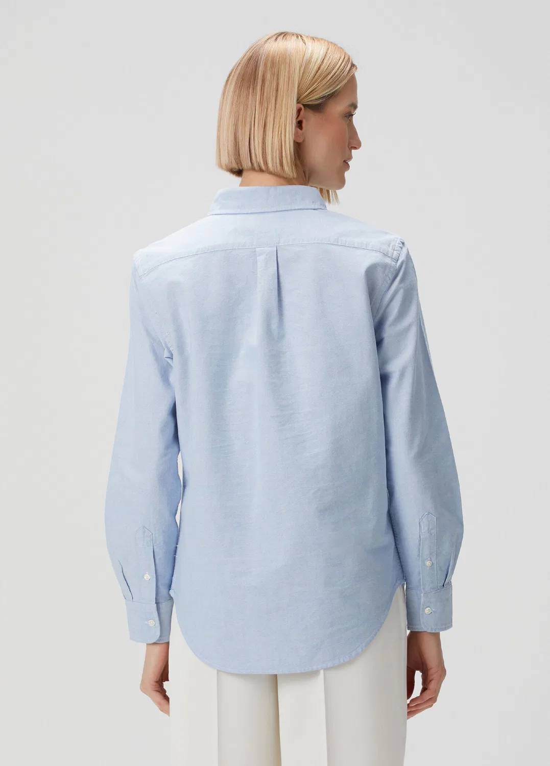 Рубашка Oxford Classic Fit Polo Ralph Lauren, light blue — фото 4