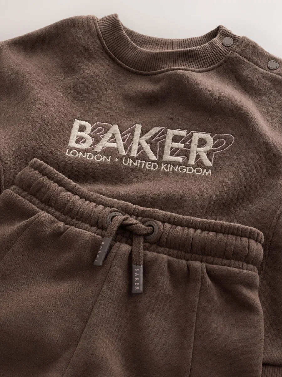 Спортивный костюм Baker by Ted Baker коричневого цвета — фото 3