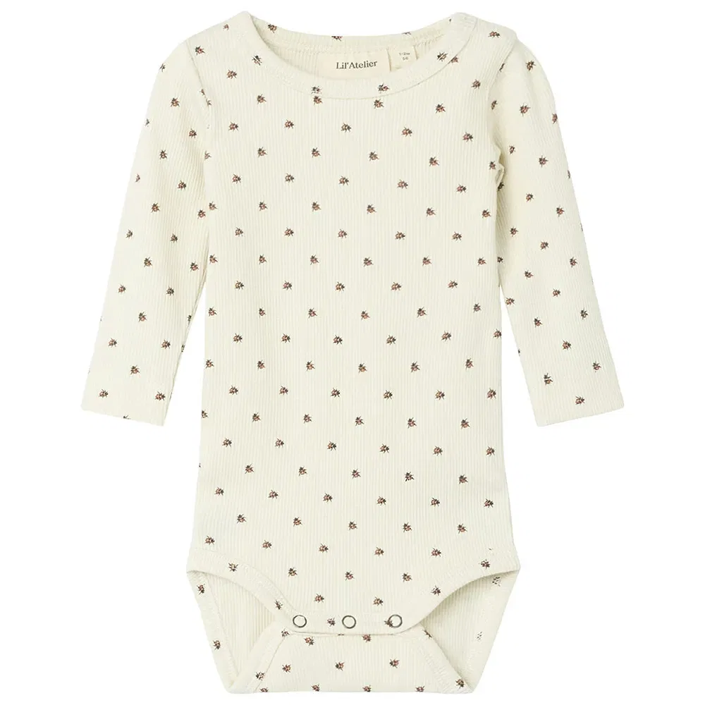 Боди с длинными рукавами Name It Lago Kim Lil Atelier, бежевый