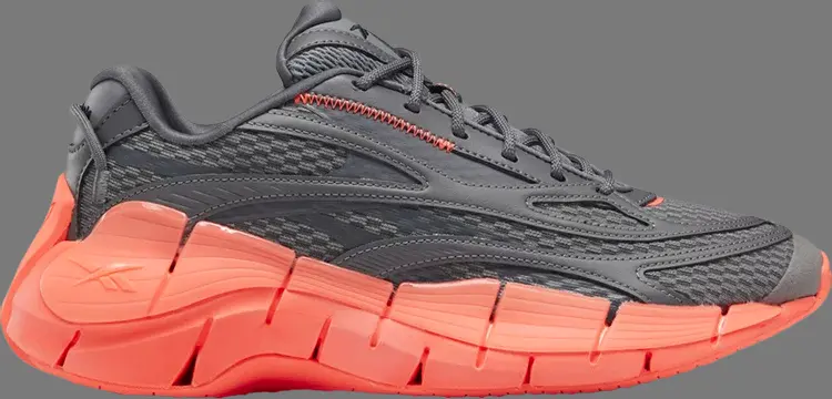 Кроссовки zig kinetica 2.5 'grey orange flare' Reebok, серый — фото 2
