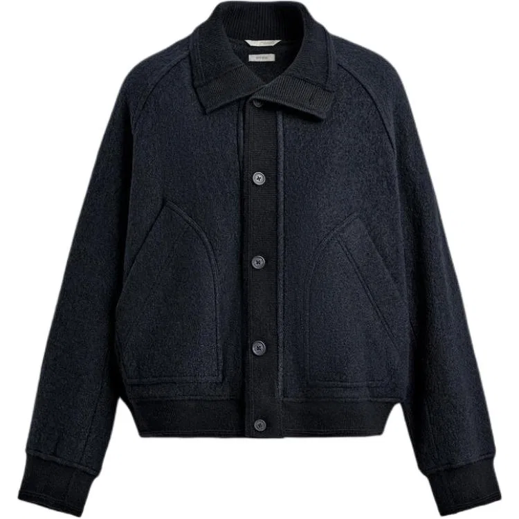 Мужское демисезонное пальто с водолазкой Other, ZARA, Sea Blue