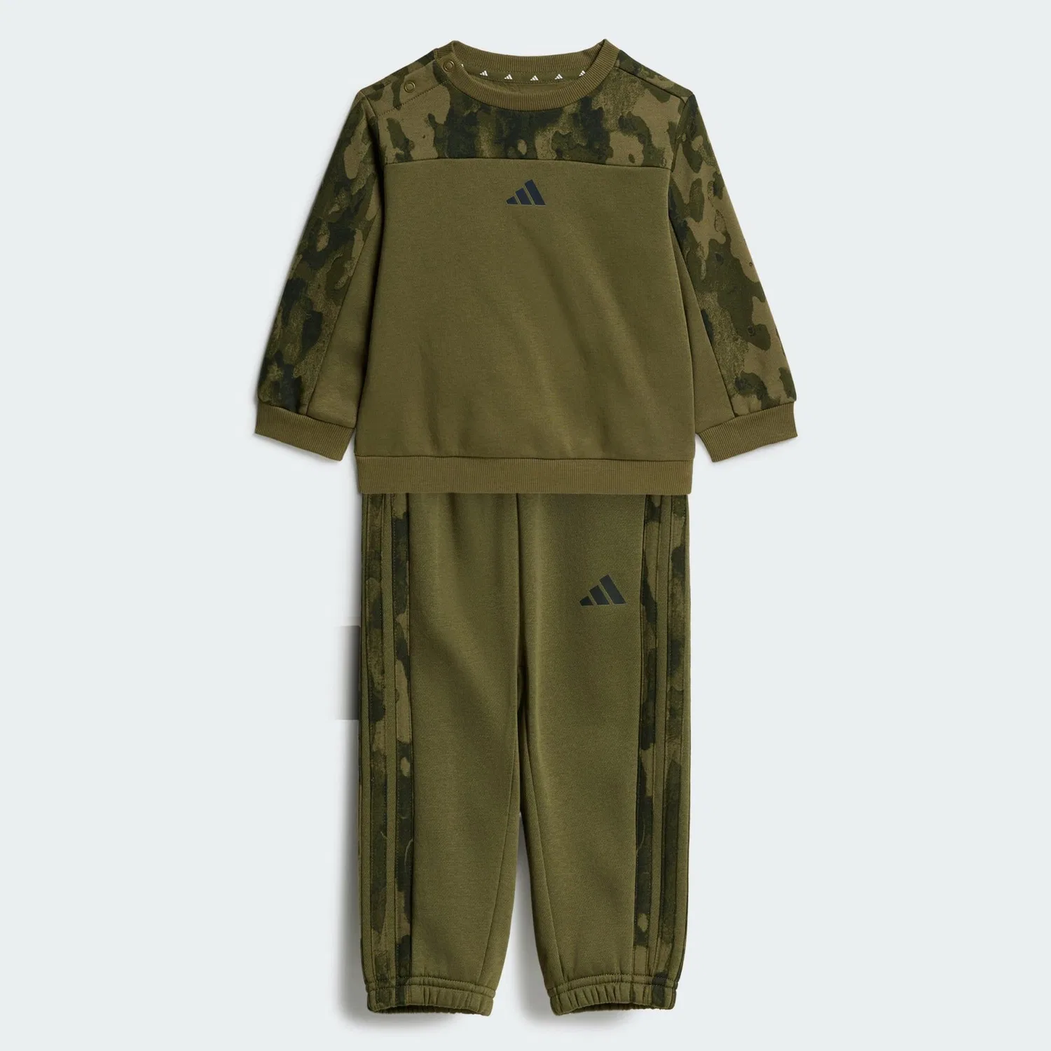 Детский спортивный костюм из флиса Seasonal Essentials Camo Adidas, Khakibeige Grun