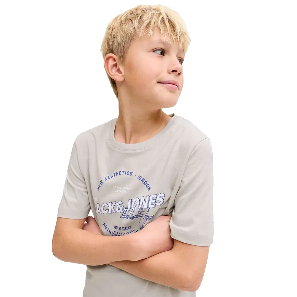 Футболка с коротким рукавом Logo Jack & Jones, бежевый — фото 4