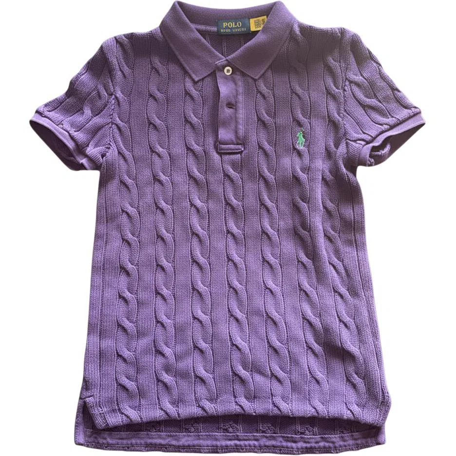 Вязаный джемпер Polo Ralph Lauren Classic фиолетовый