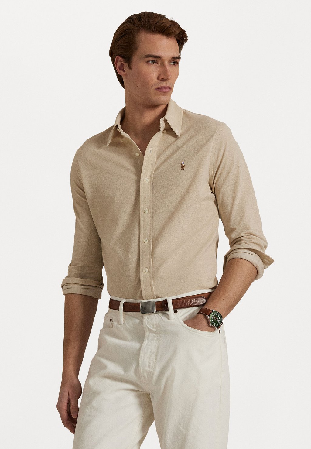 

Рубашка Polo Ralph Lauren, бежевый