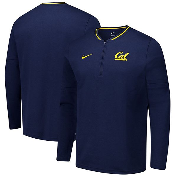 Мужская тренерская куртка с молнией на четверть Cal Bears в темно-синем цвете Nike — фото 2