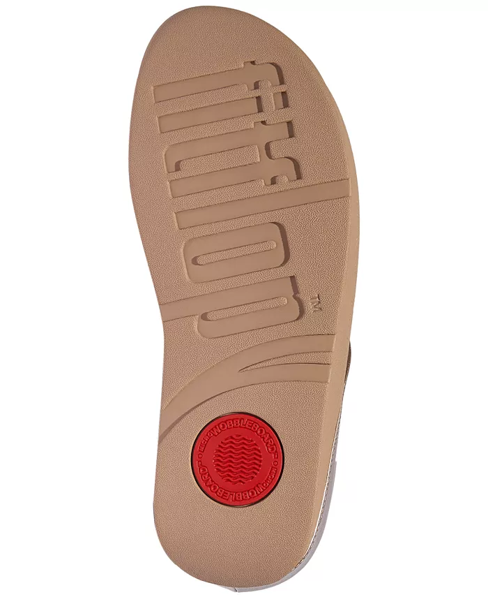 Женские босоножки Fino Beadie Wedge FitFlop, коричневый/бежевый — фото 4