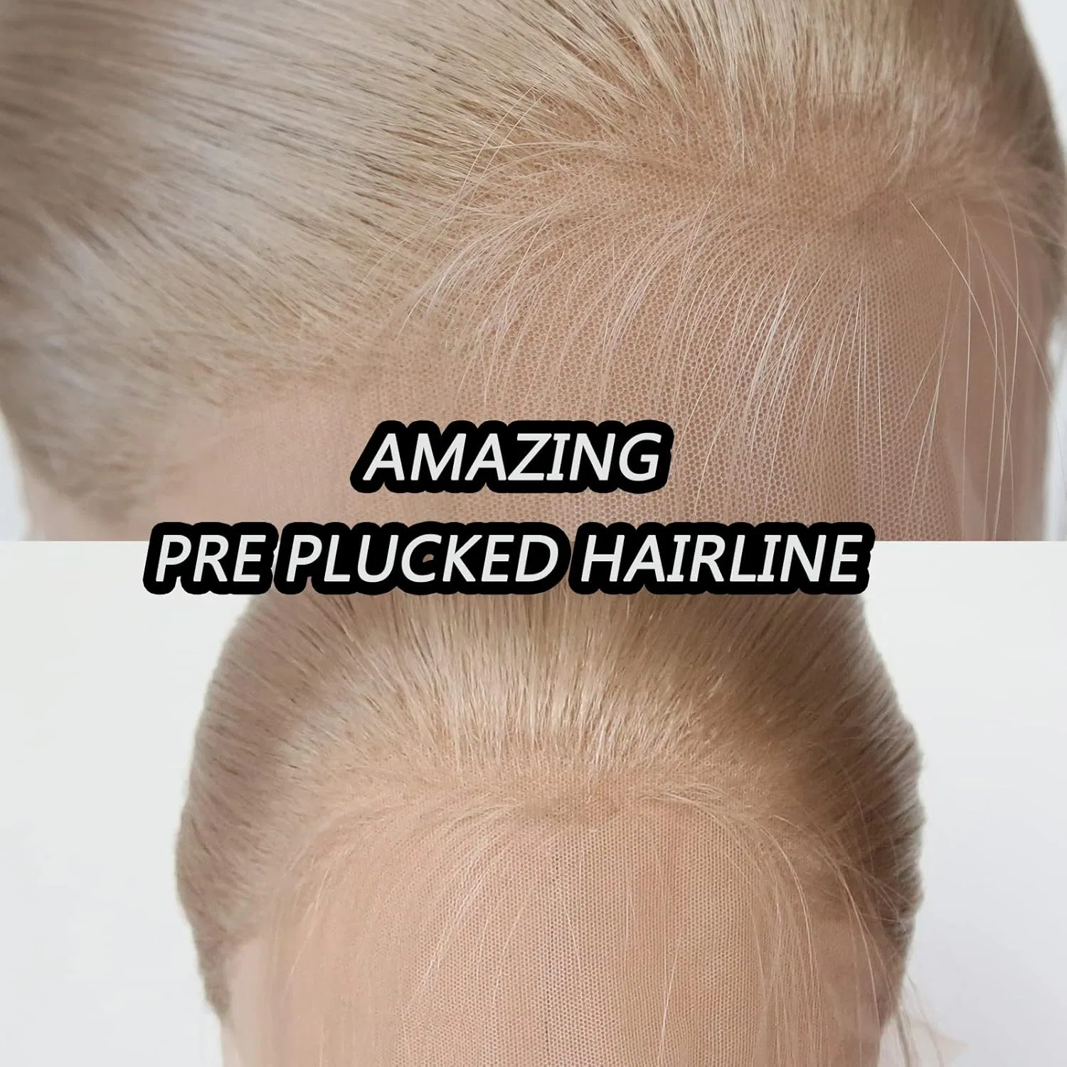 Длинный прямой синтетический парик «Honey Blonde» с кружевной передней частью Towarm, Honey Blonde — фото 2