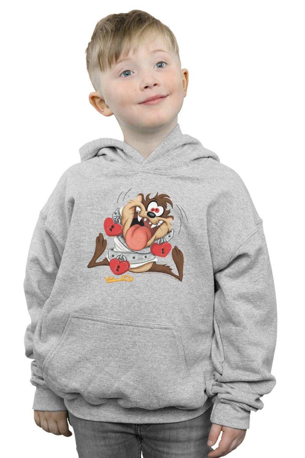 

Толстовка Taz Valentine's Day Madly In Love Looney Tunes, серый