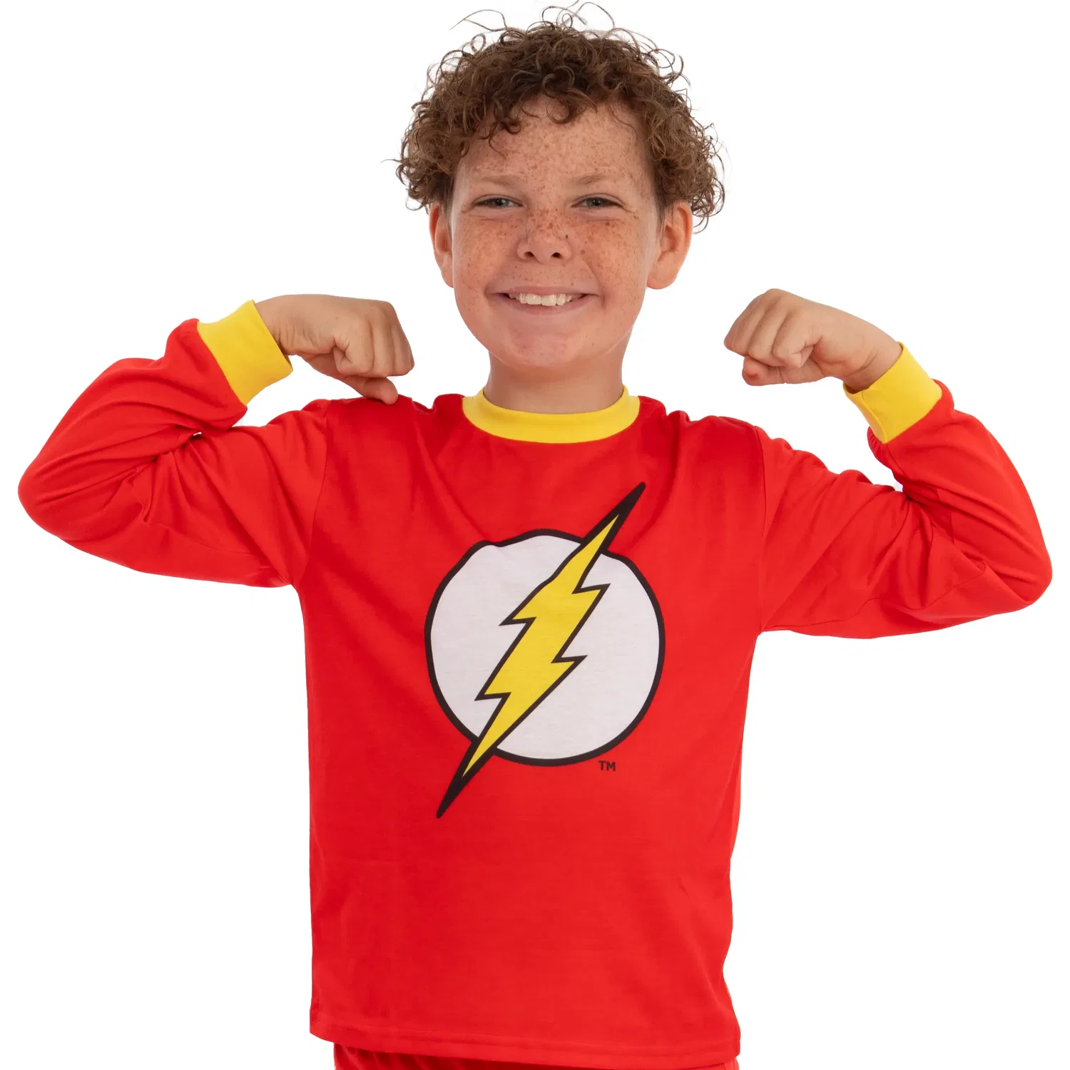 Пижама Flash DC Comics длинный рукав, красный — фото 3