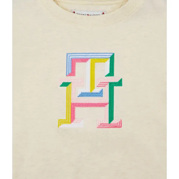 Футболка стандартного кроя Tommy Hilfiger, бежевый — фото 3