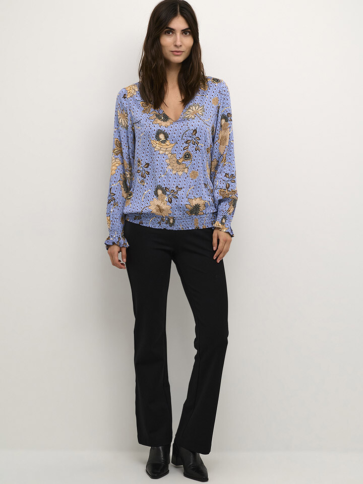 

Рубашка CULTURE Bluse Tamo, цвет Hellblau/Beige