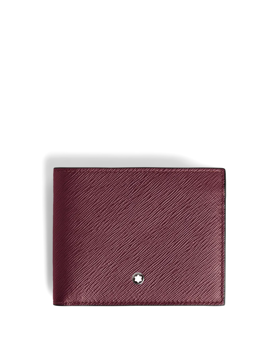 

Мужской кожаный кошелек бордового цвета Montblanc, гранатовый