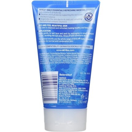 Гель для умывания Nivea — Daily Essentials Освежающий лица, 150 мл — фото 2