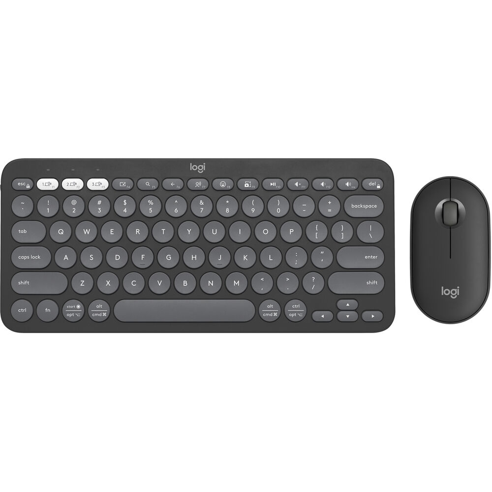 

Беспроводной комплект клавиатуры и мыши Logitech Pebble 2 (цвет «тональный графит»)