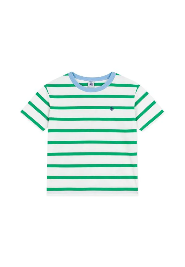 Футболка с принтом Petit Bateau, Marshmallow/Prado