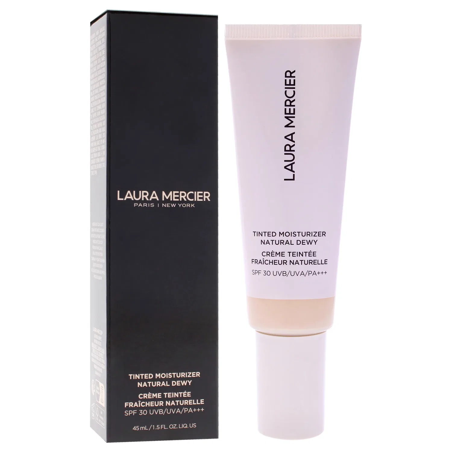 Увлажняющий тонирующий крем Natural Dewy SPF 30 - 0N Silk от Laura Mercier для женщин - 1,5 унции (42 г), 1.5 Oz — фото 3
