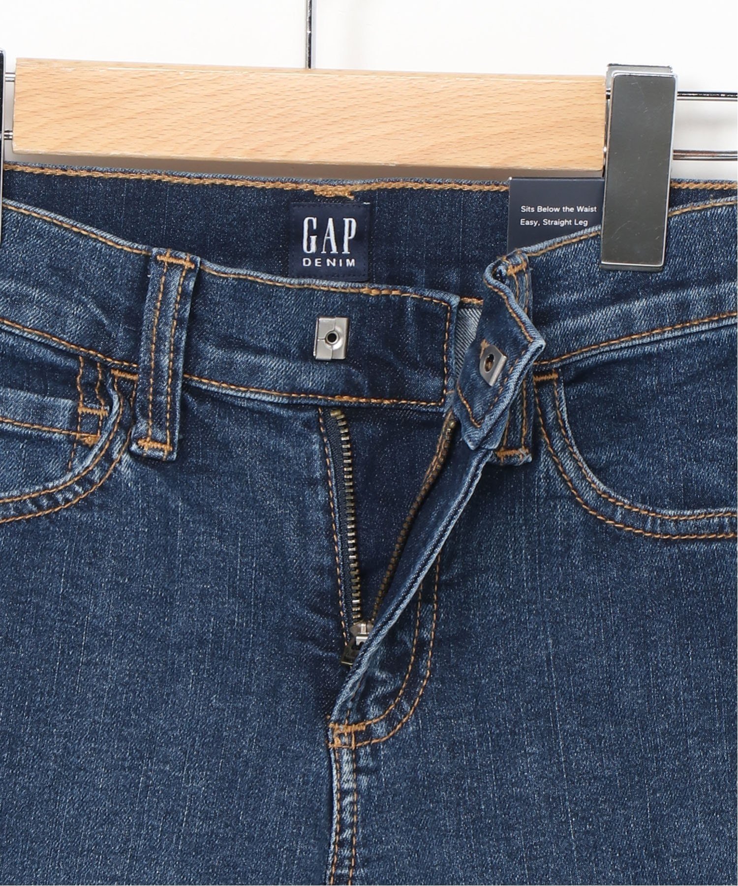 (K) Джинсы Washwell Original Straight Denim (детские) GAP, MEDIUM_WASH — фото 3