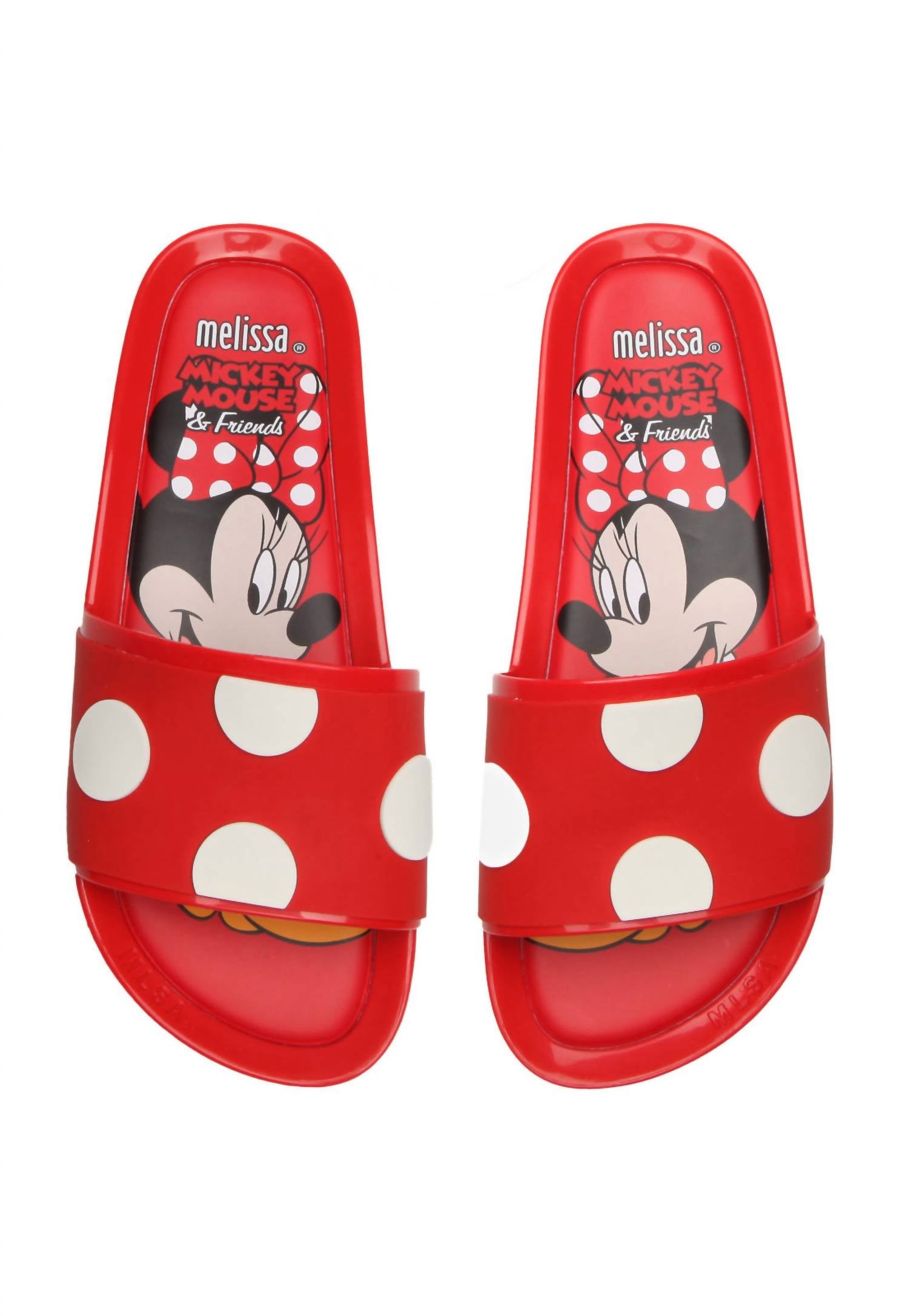 Женские пляжные шлепанцы Minnie Beach красного цвета Melissa — фото 2