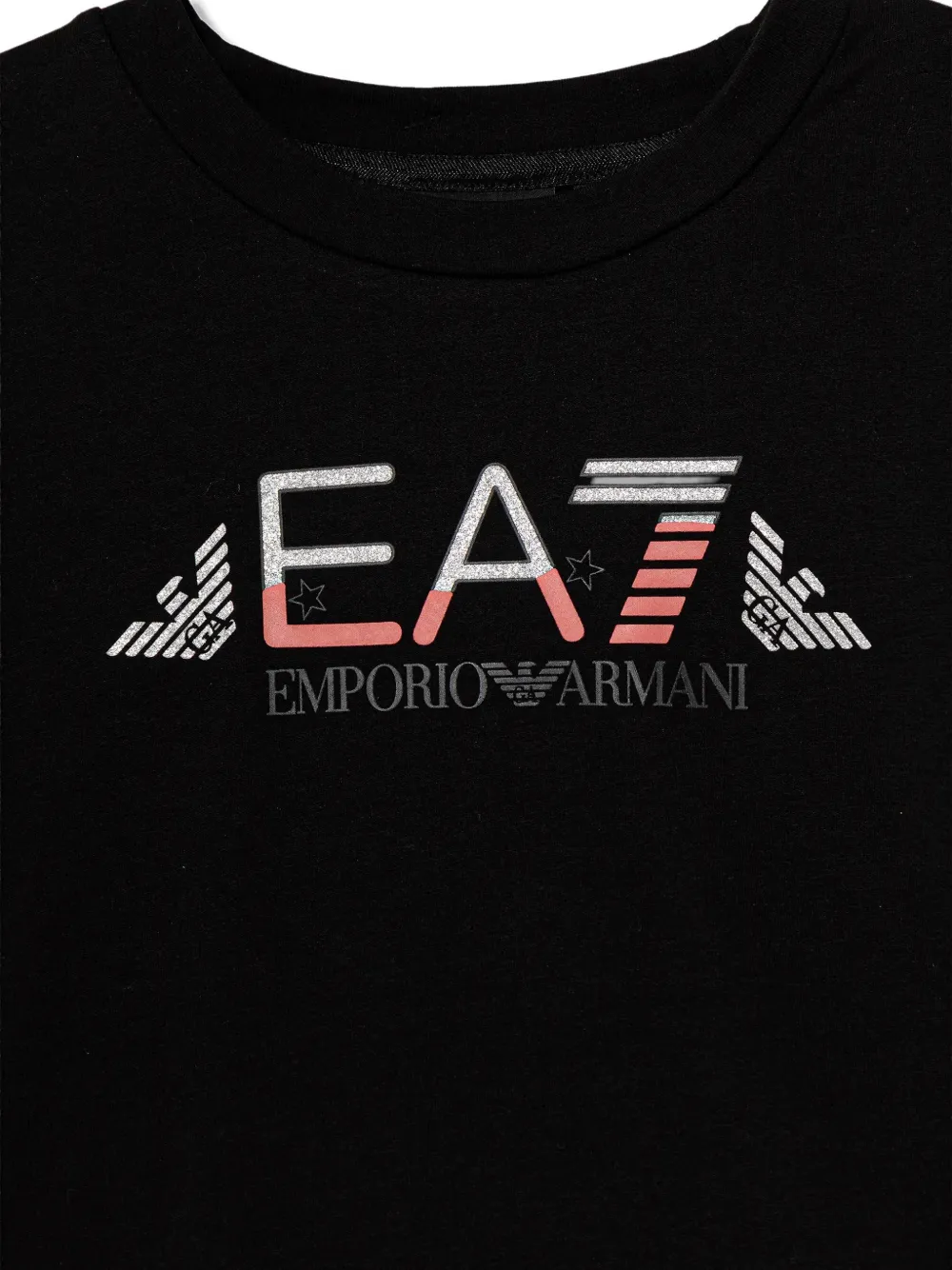 Комплект с леггинсами с принтом Emporio Armani Kids, черный — фото 3