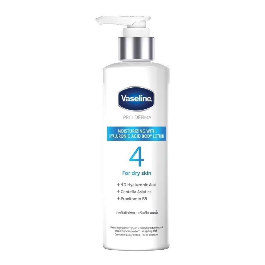 

Vaseline Pro Derma Увлажняющий лосьон для тела с гиалуроновой кислотой 250 мл, White