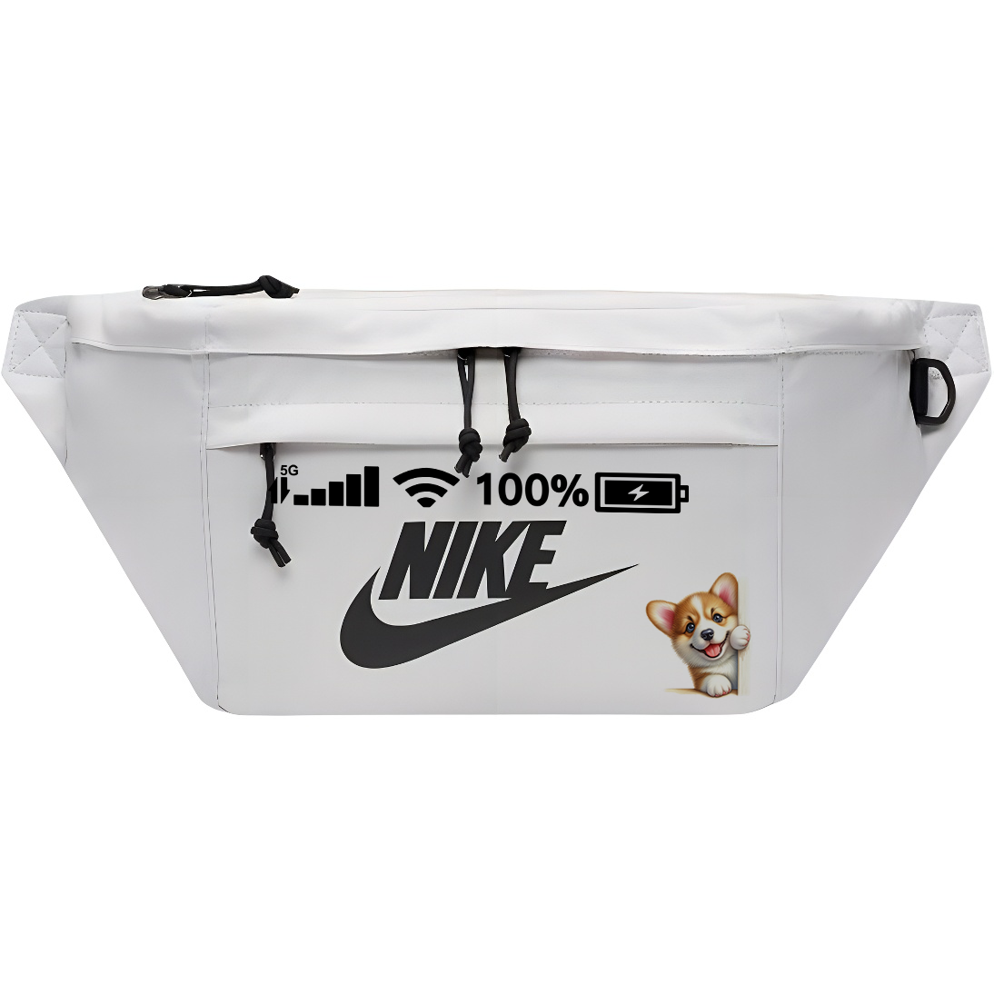 

Сумка через плечо из ткани, сумка-слинг, поясная сумка унисекс, серая Nike, 2 Pack Dog