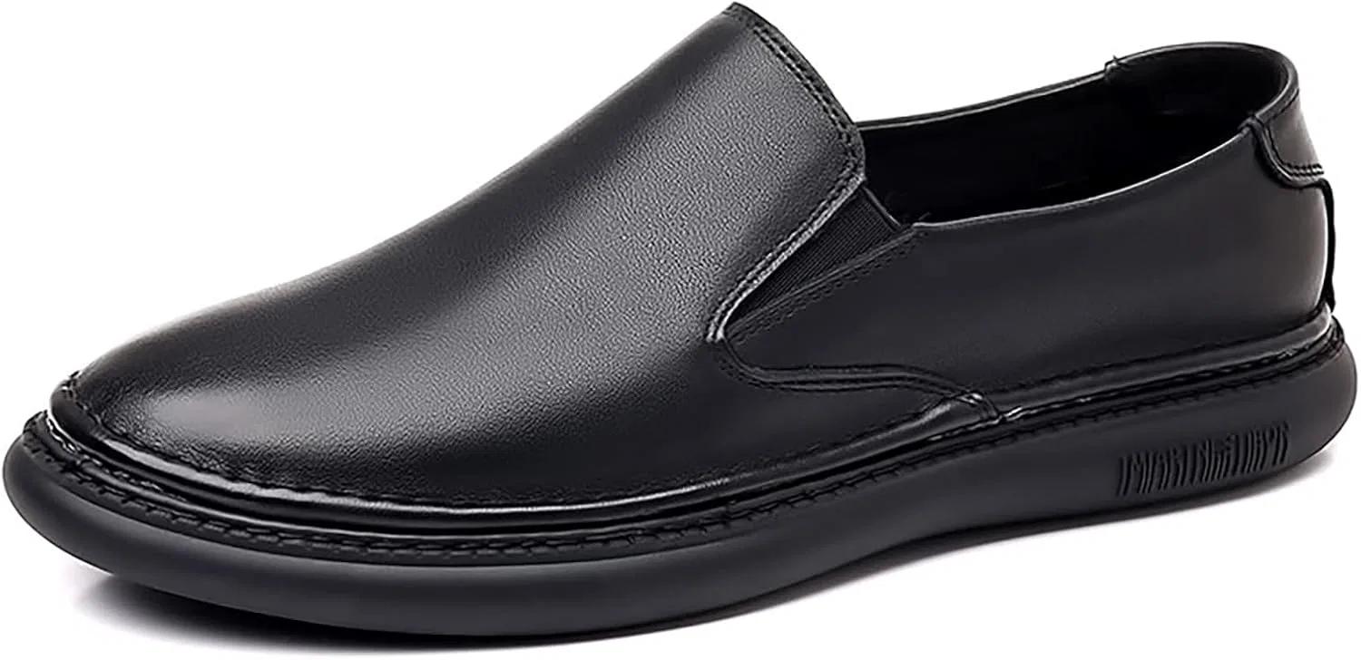 Мокасины кожаные Autumn Men's Loafers, черный