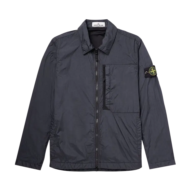 

Куртка Stone Island Compass Patch Collared Zip Up 'Navy Blue', синий