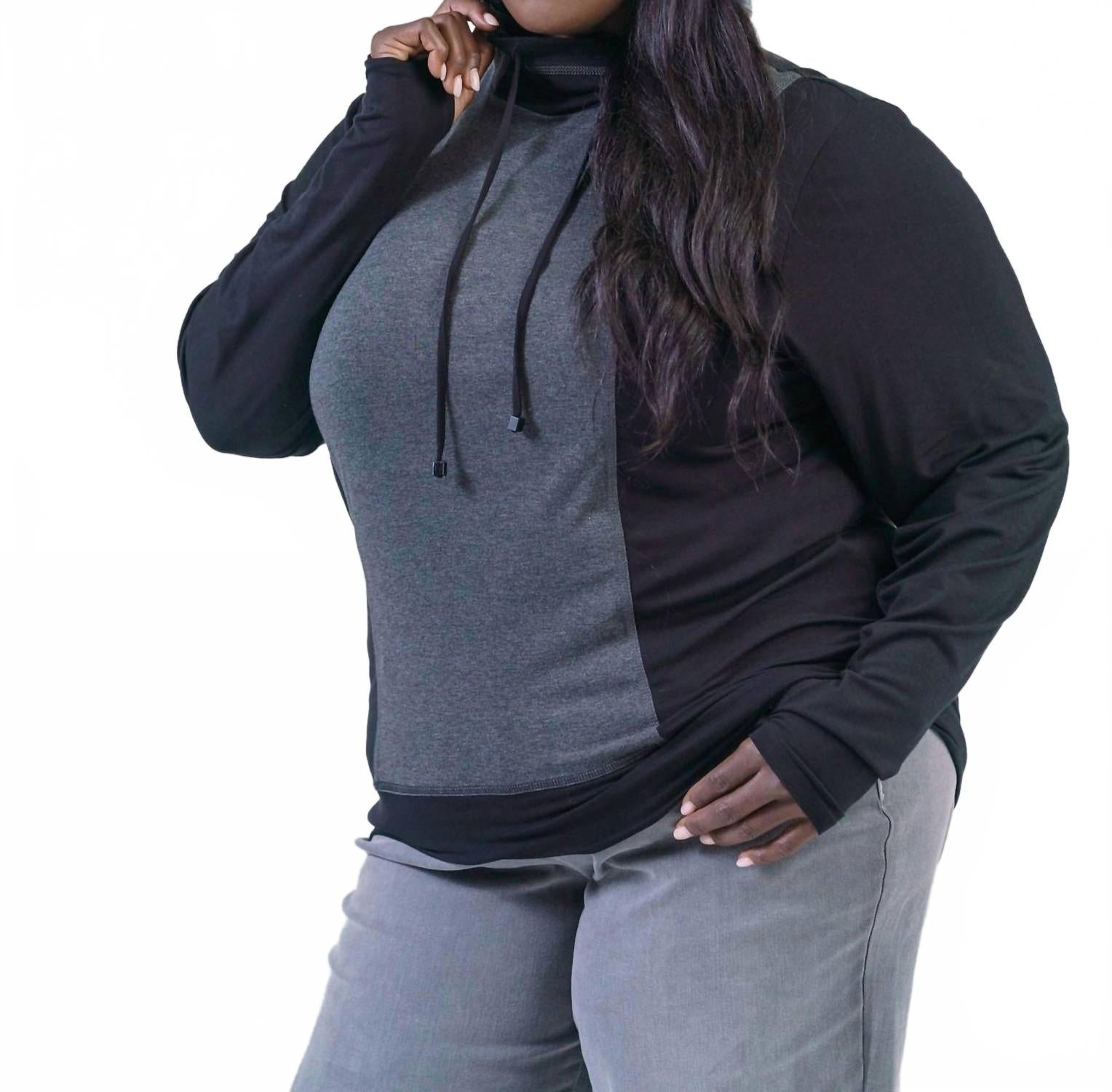 

Футболка с длинным рукавом Jet Star - Plus в черно-сером цвете Capsule 121