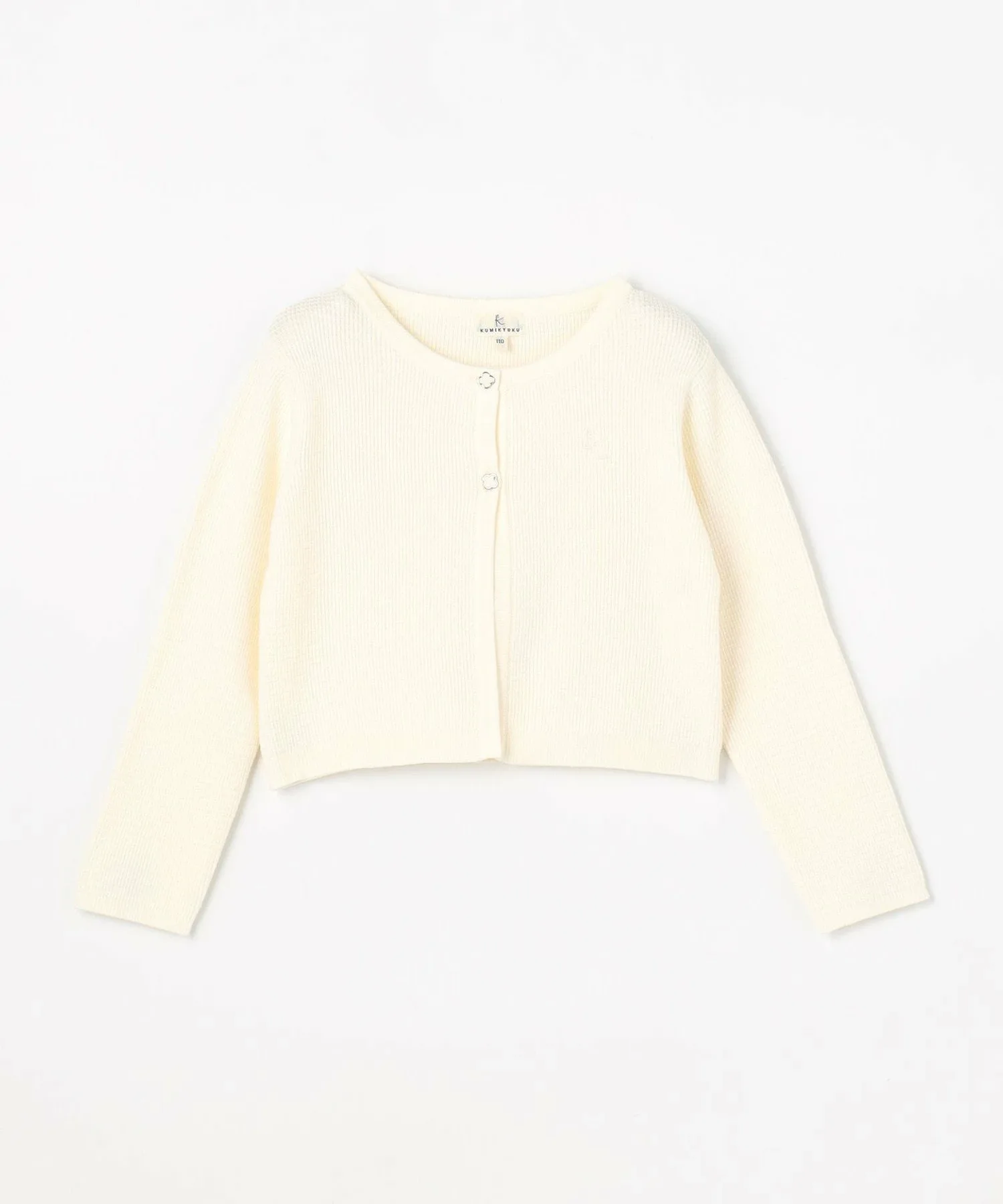 [110-140 см] Классическая вязаная куртка Kids Suite, Off-white [002] — фото 4