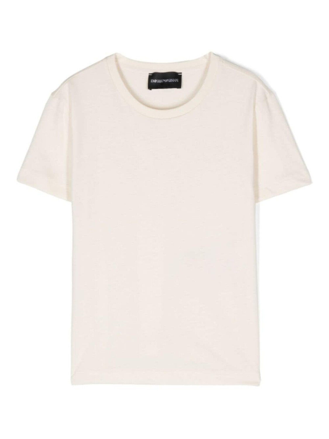 

Футболка с логотипом из кристаллов Emporio Armani Kids, бежевый