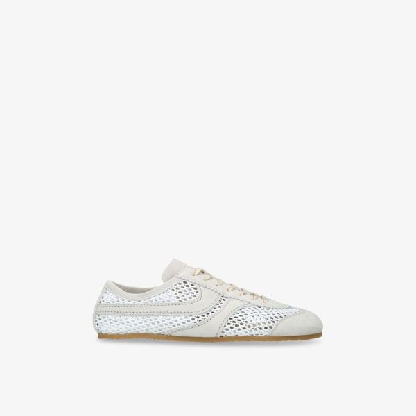

Кроссовки Dries Van Noten из сетки и замши в полоску, мультиколор