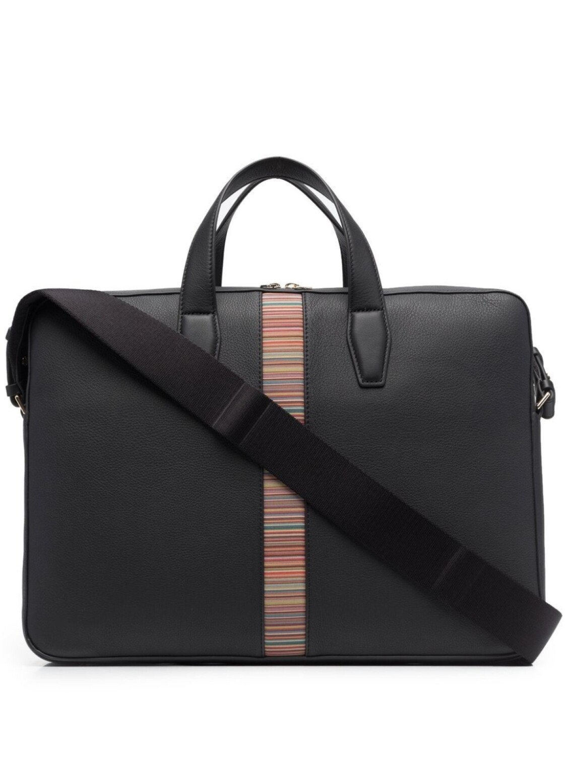 

Сумка для ноутбука в полоску Signature Stripe Paul Smith, черный