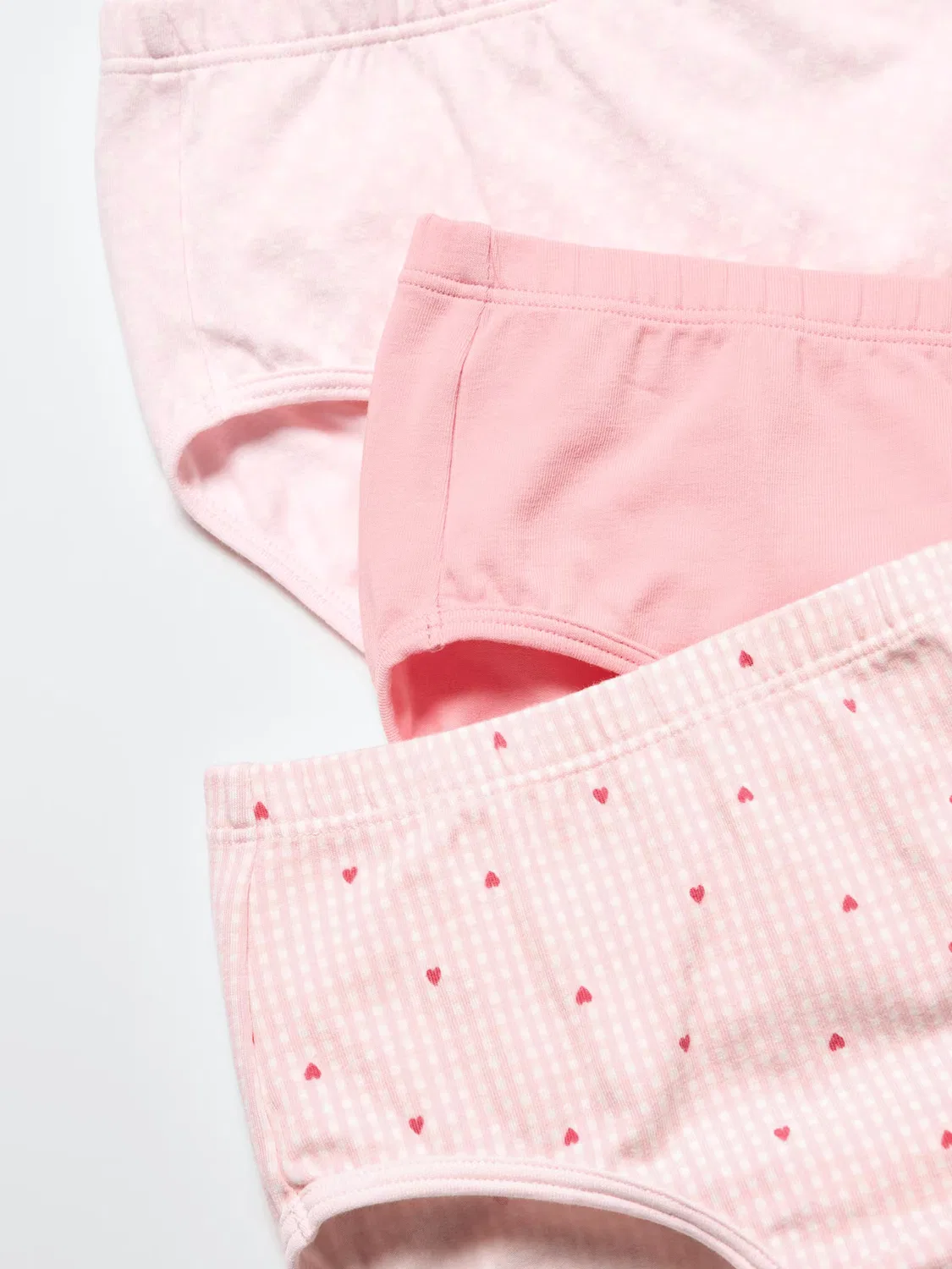 Шорты Uniqlo, детский комплект из трех штук, эластичный хлопок, розовый — фото 2