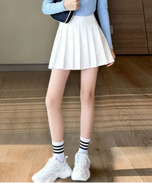 Детская юбка миди с защипами, модель pmyminiskirt02 BACKYARD FAMILY, Белый