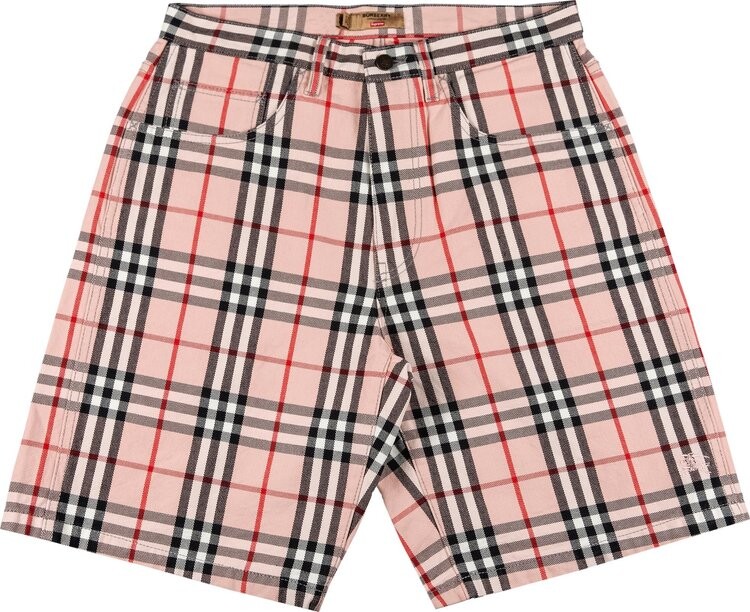 

Шорты Supreme x Burberry Denim Short 'Pink', розовый
