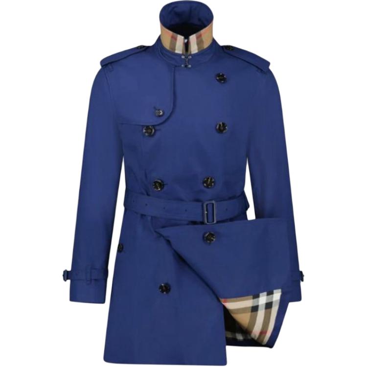 Пальто Burberry Мужское, Синее — фото 4