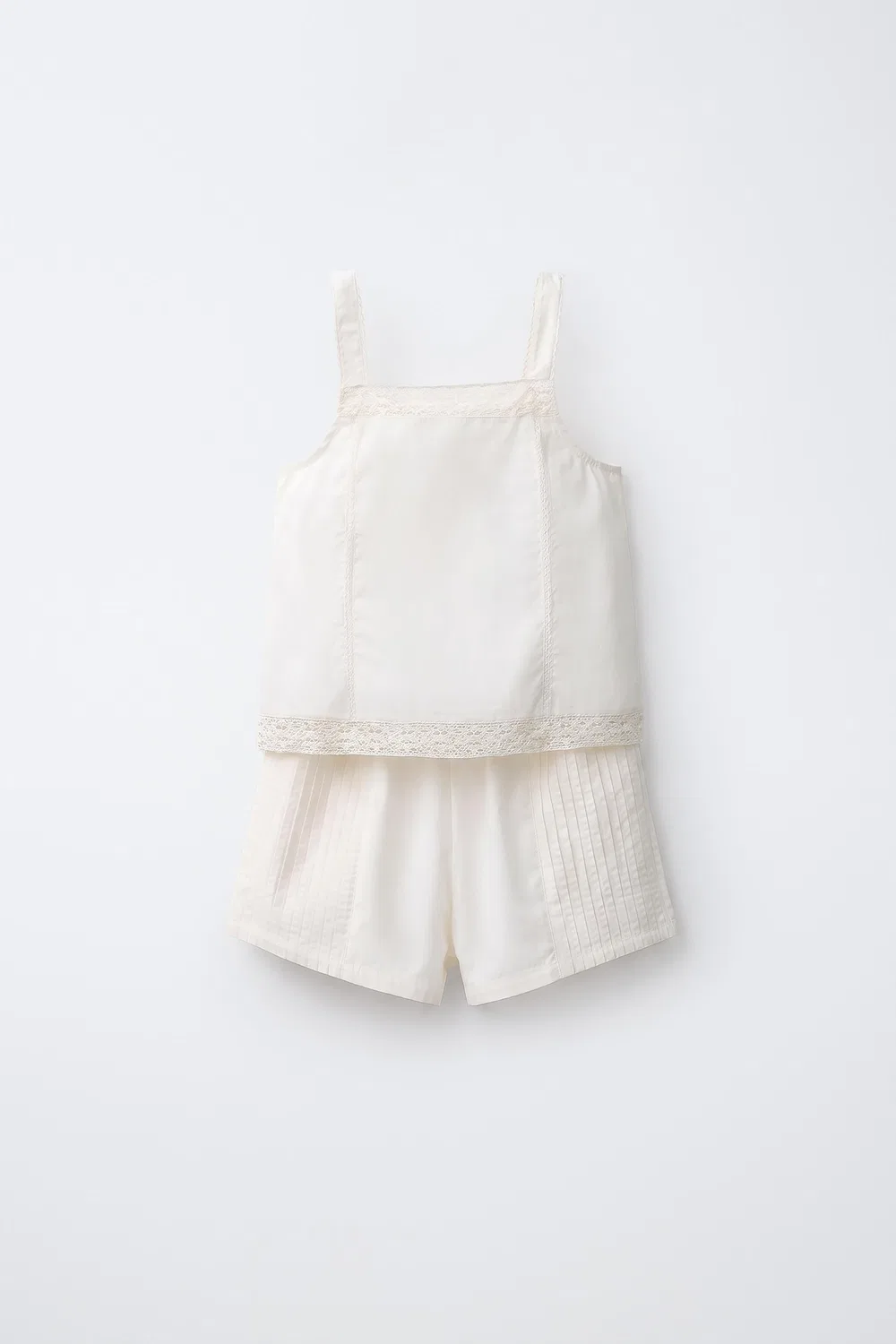 Пижама на шнуровке, 6-14 лет ZARA, Ecru