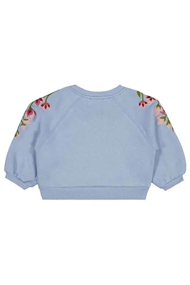 Детские свитшот для девочек с вышивкой Civil Girls, Blue — фото 2